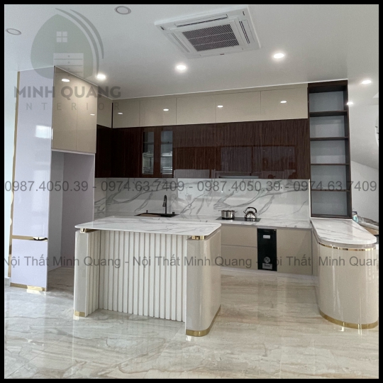 TỦ BẾP KHUNG VINCO - CÁNH PHỦ ACRYLIC  AR0007