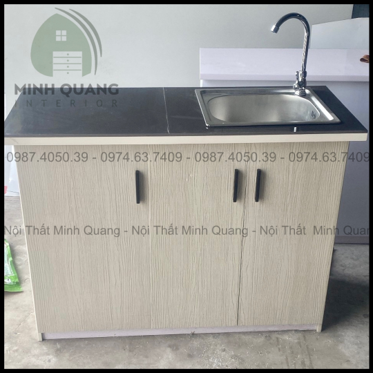 Tủ bếp mini có sẵn bồn rửa cho phòng trọ và chdv MN0026