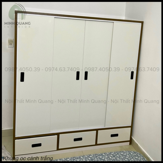 Tủ quần áo nhựa Đài Loan dày dặn, chịu được lực tốt, chống thấm nước, làm theo yêu cầu của khách hàng QA00137 