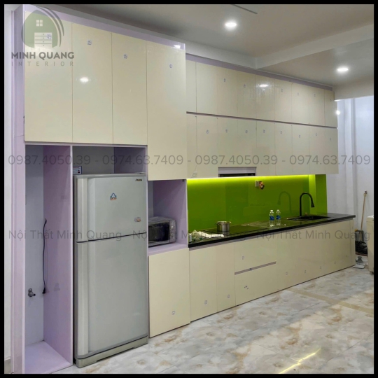 TỦ BẾP KHUNG VINCO - CÁNH PHỦ ACRYLIC AR0016