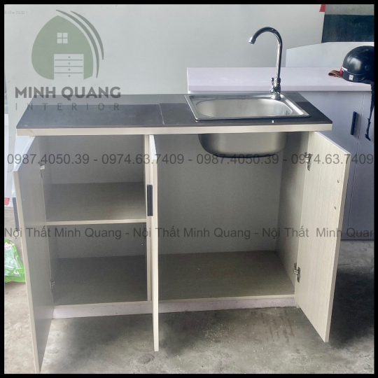 Tủ bếp mini có sẵn bồn rửa cho phòng trọ và chdv MN0026