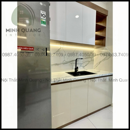 TỦ BẾP KHUNG VINCO - CÁNH PHỦ ACRYLIC AR0005