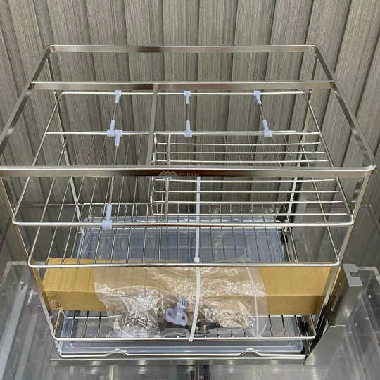 KỆ GIA VỊ NAN DẸT INOX 304 