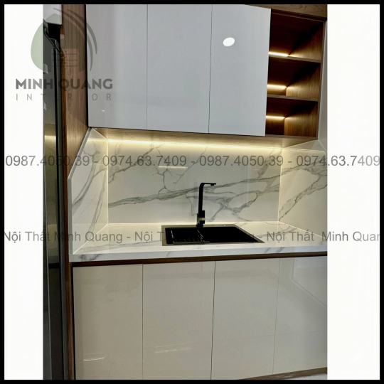 TỦ BẾP KHUNG VINCO - CÁNH PHỦ ACRYLIC AR0005