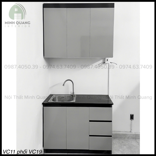 TỦ BẾP MINI CHDV - PHÒNG TRỌ NHỰA VINCOPLAST MN0047