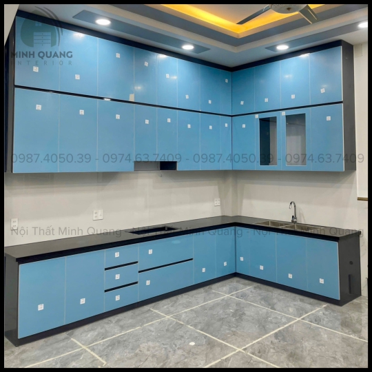 TỦ BẾP KHUNG VINCO - CÁNH PHỦ ACRYLIC AR0014