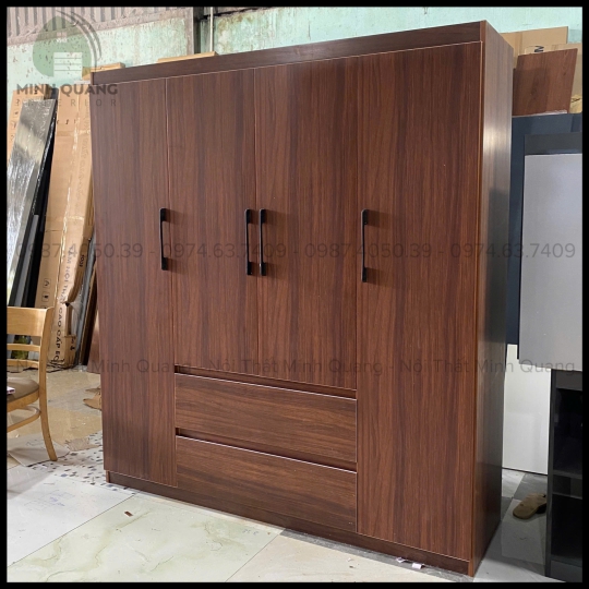 TỦ ÁO 4 CÁNH CỬA MỞ NHỰA VINCOPLASTIC QA00123