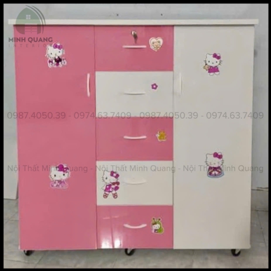 TỦ QUẦN ÁO TRẺ EM NHỰA ĐÀI LOAN TE0028