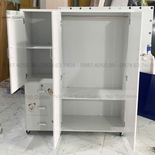 TỦ QUẦN ÁO TRẺ EM NHỰA ĐÀI LOAN TE0030