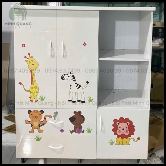 TỦ QUẦN ÁO TRẺ EM NHỰA ĐÀI LOAN TE0031