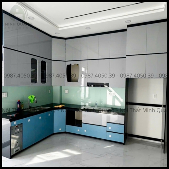 TỦ BẾP KHUNG VINCO - CÁNH PHỦ ACRYLIC AR0020