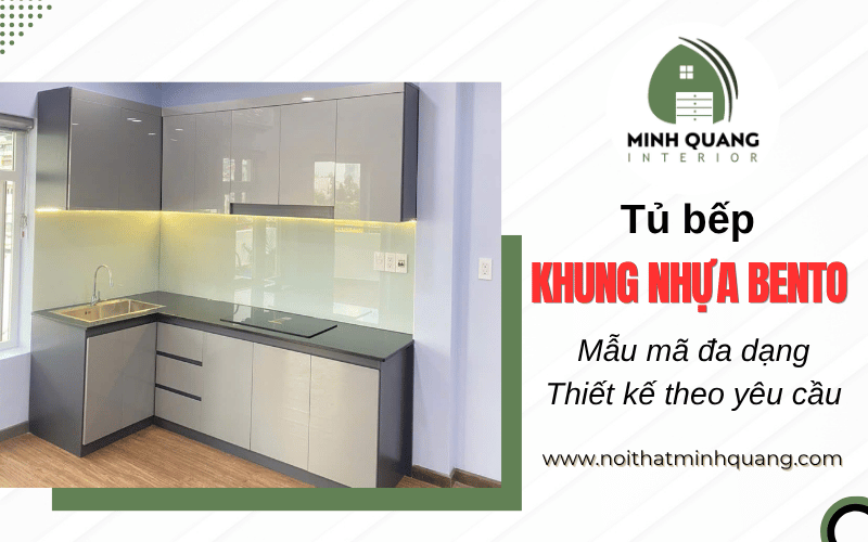 tủ bếp khung nhựa bento