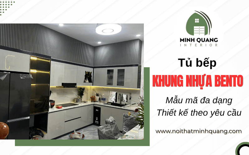 tủ bếp khung nhựa bento