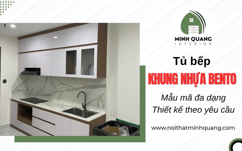 tủ bếp khung nhựa bento