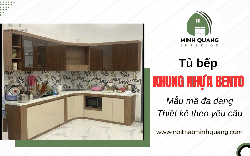 tủ bếp khung nhựa bento