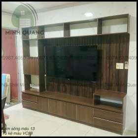 Kệ TiVi kết hợp lam sóng cực sang mẫu mới 2024 KT006