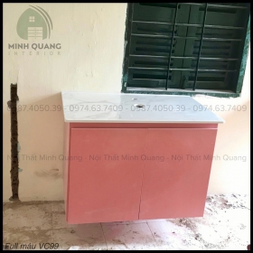 Tủ lavabo nhựa vincoplast cao cấp có khả năng chống thấm nước phù hợp cho phòng vệ sinh, phòng tắm gia đình KT0020