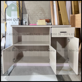 Tủ bếp mini nhựa Đài Loan mặt gạch men  MN0023