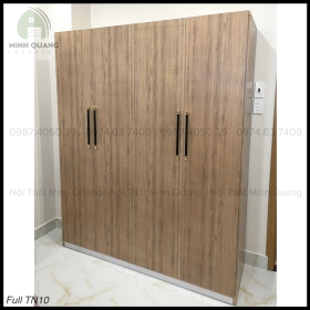 TỦ ÁO 4 CÁNH CỬA MỞ NHỰA ĐÀI LOAN QA0014