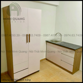 Tủ bồn mini + tủ quần áo cuo chdv, chuyên sản xuất SLL MN0040