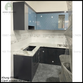 TỦ BẾP KHUNG VINCO - CÁNH PHỦ ACRYLIC AR007