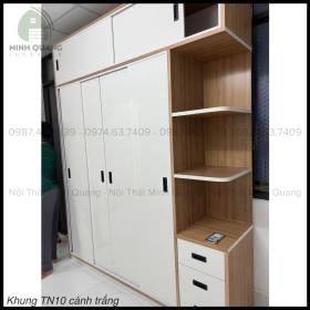 TỦ ÁO 5 CÁNH CỬA LÙA NHỰA ĐÀI LOAN QA0015