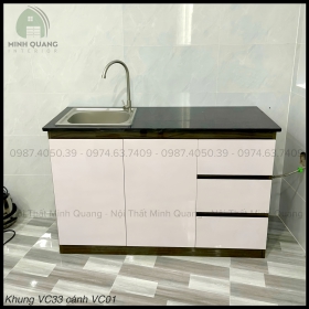 Tủ bồn mini nhựa Vincoplastic cao cấp, dày dặn, bền bỉ, thiết kế nhỏ gọn tiết kiệm diện tích MN0083