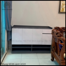 Tủ giày nhựa Vincoplastic có thiết kế hiện đại, phối màu theo yêu cầu khách hàng KT0042