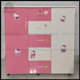 TỦ QUẦN ÁO TRẺ EM NHỰA ĐÀI LOAN TE0028