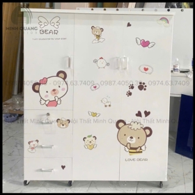 TỦ QUẦN ÁO TRẺ EM NHỰA ĐÀI LOAN TE0030